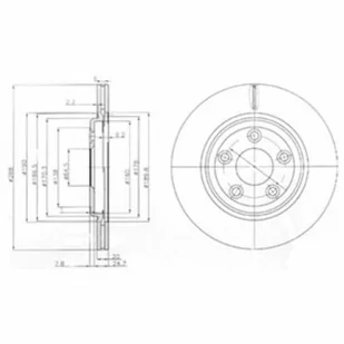 Tarcza hamulcowa DELPHI BG3512 - Tarcze hamulcowe - miniaturka - grafika 1