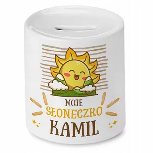 Skarbonka 330 ml Dla Kamila Syna Dziecka Prezent z Nadrukiem ze Zdjęciem - Skarbonki - miniaturka - grafika 1