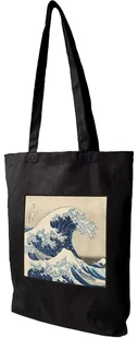 Torba z naszywką Wielka Fala w Kanagawie Katsushika Hokusai - Torby i wózki na zakupy - miniaturka - grafika 1