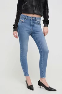 Spodnie damskie - Diesel jeansy damskie kolor niebieski - grafika 1