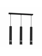 Lampy sufitowe - Luminex Lampa wisząca Joker 3 x 8 W GU10 black 9495 - miniaturka - grafika 1