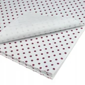 Dekoratorstwo - Filc 30x40cm biały w czerwone kropki - miniaturka - grafika 1