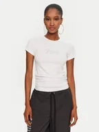 Koszulki i topy damskie - Juicy Couture T-Shirt Dot Ruched JCWCT24311 Biały Slim Fit - miniaturka - grafika 1