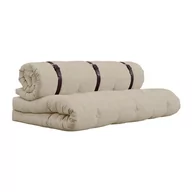 Sofy i kanapy - Sofa rozkładana z beżowym obiciem Karup Design Buckle Up Linen - miniaturka - grafika 1