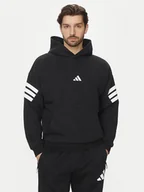 Bluzy męskie - adidas Bluza Future Icons 3-Stripes JD4838 Czarny Regular Fit - miniaturka - grafika 1