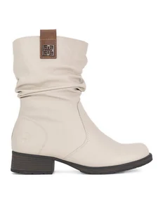 Rieker Botki Z9583-60 Beżowy - Botki damskie - miniaturka - grafika 1