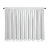 Firany - Firana KAJA 350x155 biała z koronką na tunel - miniaturka - grafika 1