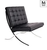 Taborety i hokery - MODESTO fotel BARCELON czarny - miniaturka - grafika 1