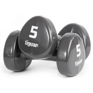 Tiguar Hantle winylowe 5kg TI-HW0050 roz uniw 5906660029069 - Hantle i ciężarki - miniaturka - grafika 1
