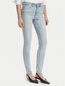 Spodnie damskie - Vero Moda Jeansy Flash 10300174 Niebieski Skinny Fit - miniaturka - grafika 1