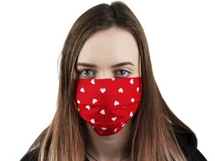 Auntmask, maseczka ochronna czerwona, 1 szt. - Maseczki ochronne i antywirusowe - miniaturka - grafika 1
