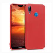 Etui i futerały do telefonów - Silicone Case elastyczne silikonowe etui pokrowiec Huawei P20 Lite czerwony - miniaturka - grafika 1