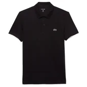 Koszulki męskie - Koszulka Lacoste Regular Fit Cotton Blend Polo DH5522-031 - czarna - miniaturka - grafika 1