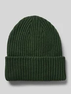Czapki damskie - Czapka beanie z prążowanej dzianiny z brzegiem model ‘HEXO’ - miniaturka - grafika 1
