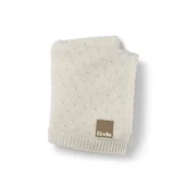 Koce i narzuty dla dzieci - Elodie Details, Kocyk Pointelle - Creamy White - miniaturka - grafika 1