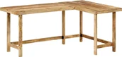 Stoły - vidaXL Biurko, 165x110x75 cm, lite drewno mango - miniaturka - grafika 1