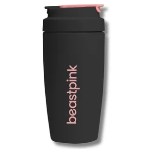 Kubek termiczny 500 ml Grey BeastPink ze stali nierdzewnej - GymBeam - Kubki termiczne - miniaturka - grafika 1