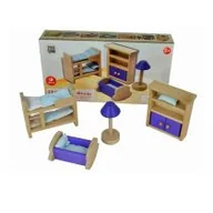 Domki dla lalek - Meble dla lalek drewniane - Sypialnia Pro Kids - miniaturka - grafika 1