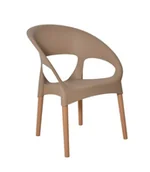 Fotele i krzesła ogrodowe - Oxford Fotel ogrodowy beżowy - miniaturka - grafika 1