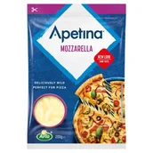 Sery - Arla Apetina Ser wiórkowany mozzarella 200 g - miniaturka - grafika 1
