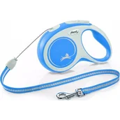 Smycze dla psów - FLEXI NEW COMFORT - smycz automatyczna dla psa, niebieska S 8m LINKA [FL-3035] - miniaturka - grafika 1