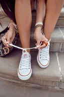 Moda i Uroda OUTLET - Big Star Damskie Białe Trampki T274022-36 - miniaturka - grafika 1