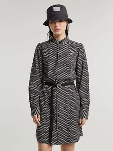 G-Star Sukienka w kolorze czarno-białym - Sukienki - miniaturka - grafika 1