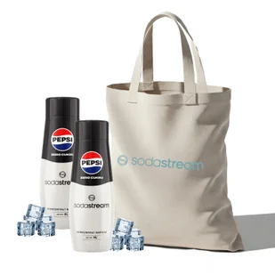ZESTAW Syrop SodaStream Pepsi Zero Cukru 2x440 ml + torba - Syropy i koncentraty owocowe - miniaturka - grafika 1