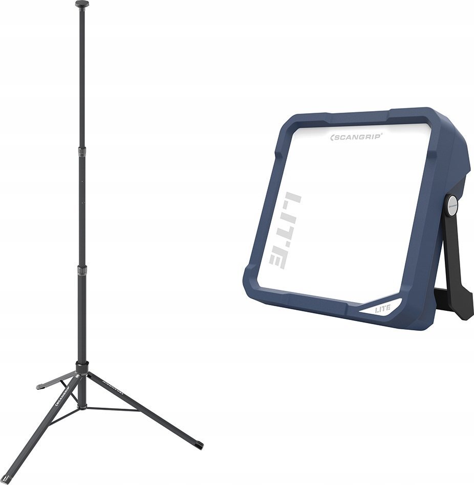 Scangrip Zestaw Scangrip: nieoślepiająca lampa LED Vega Lite Compact 4000 lm 03.5673 + Statyw 2 m 03.5685
