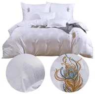 Pościel - Pościel 220 x 200 5cz Atłasowa Haftowana AT010 - miniaturka - grafika 1