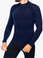 Bluzy sportowe męskie - Bluza termoaktywna Brubeck Extreme Merino - navy blue/blue - miniaturka - grafika 1