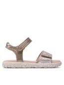 Buty dla dziewczynek - Geox Sandały J S.Haiti G.A J028ZA 007NF C0262 M Złoty - miniaturka - grafika 1
