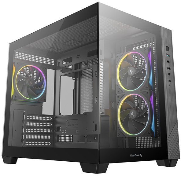 DeepCool CG330 3F Tower Czarny R-CG330-BKNGM3-G