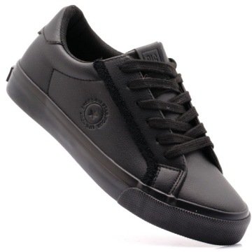 Big Star Trampki Tenisówki Damskie Klasyczne Czarne Ekoskóra 274221 41