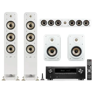 Kino domowe DENON AVR-X1800 + POLK AUDIO Signature elite ES60 + ES15 + ES35C Czarno-biały - Kino domowe - miniaturka - grafika 1