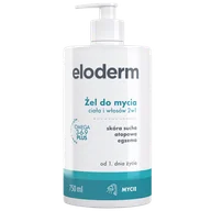 Kosmetyki kąpielowe dla dzieci - Eloderm, żel do mycia ciała i włosów 2w1, od 1 dnia życia, 750 ml - miniaturka - grafika 1