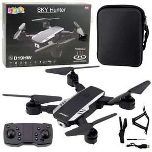 Dron Sky Hunter D19HW Kamera FVP Wi-Fi Pilot Z Uchwytem Na Telefon Etui LEAN Toys - Zabawki zdalnie sterowane - miniaturka - grafika 1