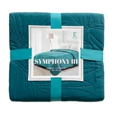 Narzuty - Narzuta na łóżko, pikowana, nowoczesna Symphony III 170x210cm zielona - miniaturka - grafika 1