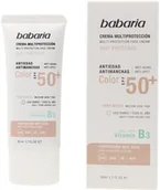 Balsamy i kremy do opalania - Krem przeciwsłoneczny do twarzy Babaria Solar Multiprotection Anti-SPpot Cream Color SPF50 50 ml (8410412490207) - miniaturka - grafika 1