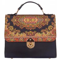 Torebki damskie - Torebka Damska Listonoszka Crossbody Wizytowa Elegancka Ekoskóra Orientalny - miniaturka - grafika 1