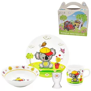 Komplet obiadowy śniadaniowy dla dziecka wzór Koala - Zestawy naczyń dla dzieci - miniaturka - grafika 1