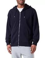 Kurtki męskie - Seidensticker Męska kurtka z kapturem, regularny krój, Cardigan, ciemnoniebieska, M, granatowy, M - miniaturka - grafika 1