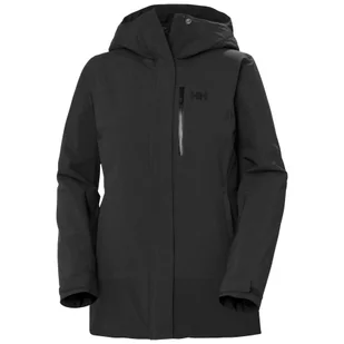 Helly Hansen Snowplay Long Ins, kurtka narciarska, damskie, czarny - Kurtki narciarskie - miniaturka - grafika 1