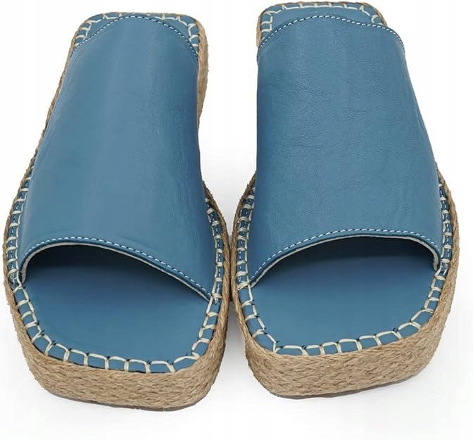 Runnerboss Damskie Buty Niebieskie Klapki Wsuwane Casual 39 J_J