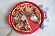 Naczynia żaroodporne - Emile Henry Kamień do pieczenia pizzy duży 36,5 cm czarny LDV_ EH717514 - miniaturka - grafika 1