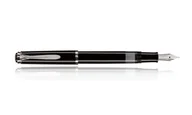 Pióra wieczne - Pióro Wieczne Pelikan Classic M205 Czarno-Srebrne F - miniaturka - grafika 1