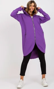 Rue Paris Damska długa bluza Brorad fioletowy L/XL - Bluzy damskie - miniaturka - grafika 1