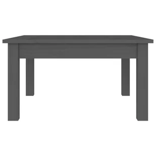 Lumarko Stolik kawowy, szary, 55x55x30 cm, lite drewno sosnowe - Ławy i stoliki kawowe - miniaturka - grafika 5