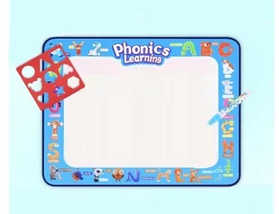 Duża mata do rysowania wodą 100x80 cm – kreatywna i bezpieczna zabawa - Maty edukacyjne - miniaturka - grafika 1