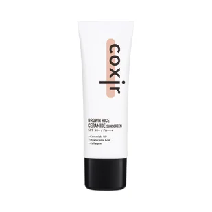 COXIR RICE LINE Nawilżający krem przeciwsłoneczny z ceramidami i ekstraktem z brązowego ryżu 50ml - Kremy do twarzy - miniaturka - grafika 1